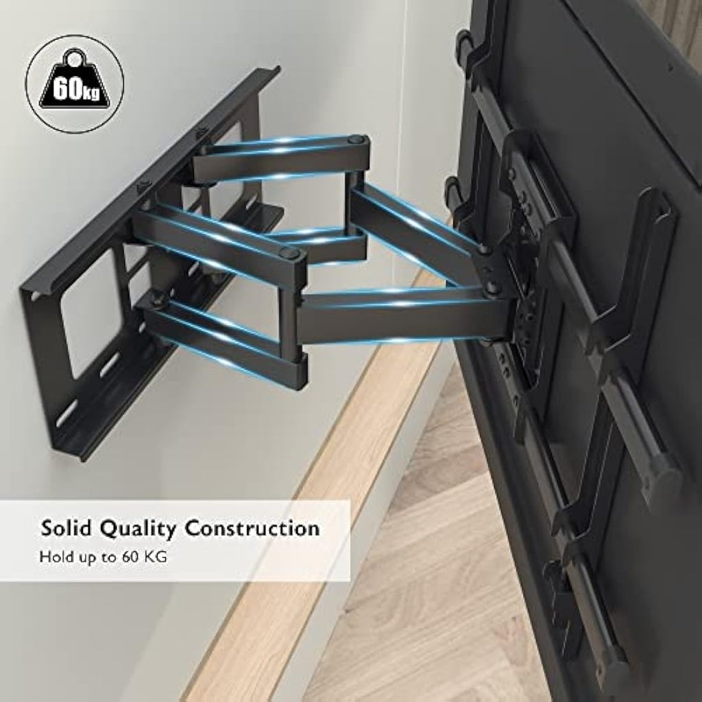 BONTEC Full Motion TV Wall Mount | 32-85 Inch Heavy Duty Swivel Bracket