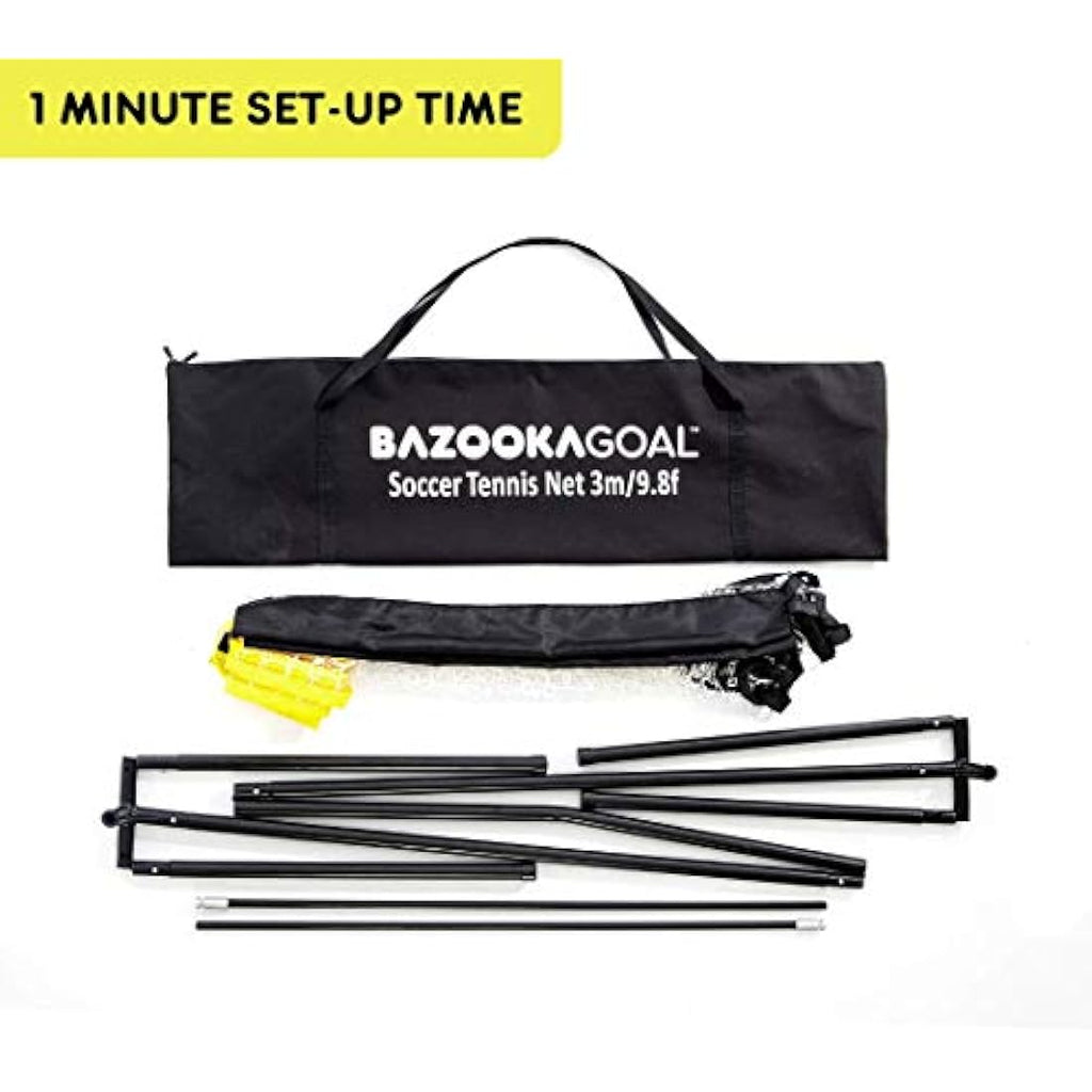 BazookaGoal Multi-Sport Net – Adjustable 9.8ft Portable Football Tennis