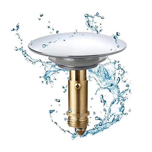 Bathroom Push Pop-Up Click Clack Plug Stopper, 66mm Push Sink Drain Plug Pop-up Stopper, Pop Up Sink Plug for Kitchen Bathroom Washbasin Bath - image 1