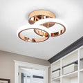 EIDISUNY Modern LED Ceiling Light – 22W Cool White Flush Mount Gold