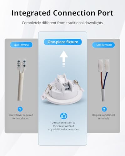 Gr4tec IP65 LED Bathroom Downlights – 10 Pack 5W Ultra-Slim Warm White