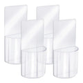 4 PCS Remote Control Holder, Wall Mounted, No Drilling, for Bedroom Table