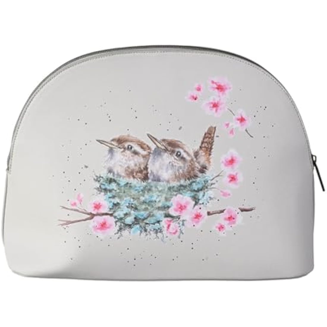 Wrendale Designs Home Tweet Home Large Vegan Leather Cosmetic Bag