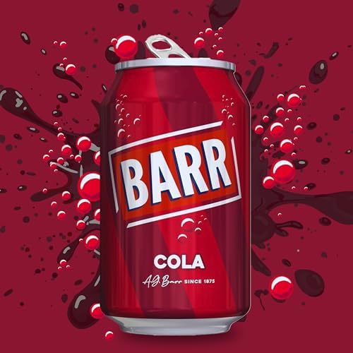 Barr Classic Cola Fizzy Drink - Low Sugar Soft Drink - 24 x 330ml Cans