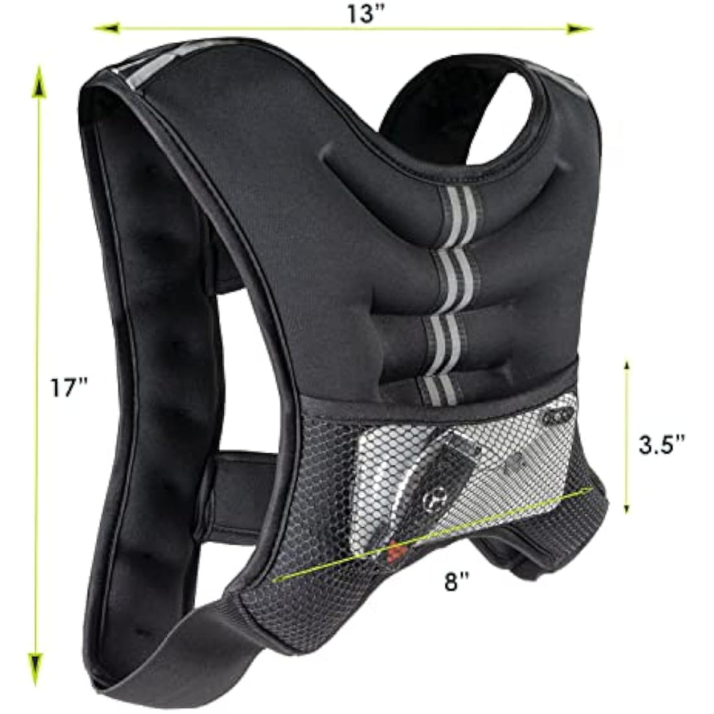 ProsourceFit Weighted Training Vest – Adjustable Neoprene Fitness Gear