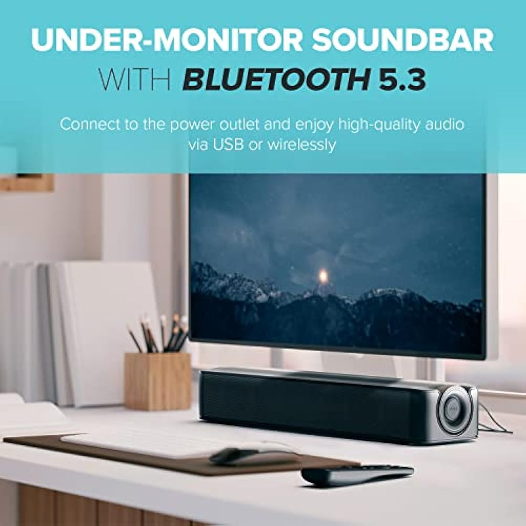 Creative Stage SE PC Soundbar - Bluetooth 5.3 USB Desktop Speaker