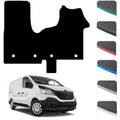 Renault Trafic Van Rubber Floor Mats – Green Edging
