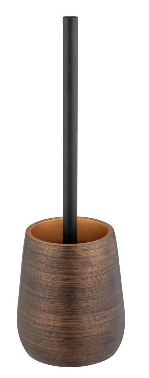 Wenko Palena Toilet Brush Set | Bronze Polyresin Bathroom Accessory