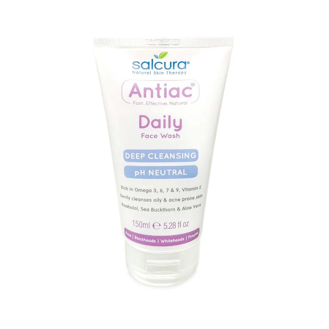 Salcura Antiac Daily Face Wash – Natural Acne & Blemish Cleanser 150ml