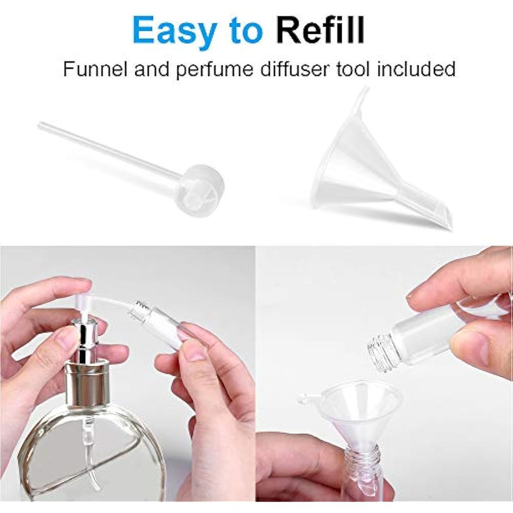 Refillable Perfume Atomiser - 10ml Portable Travel Spray 3pk