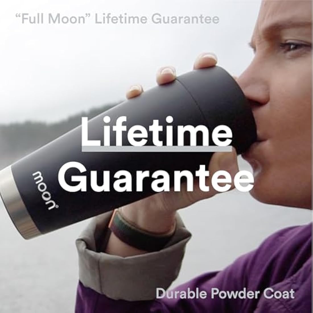 Moon 360° Leakproof Travel Mug – Insulated Stainless Steel Cup, 450ml