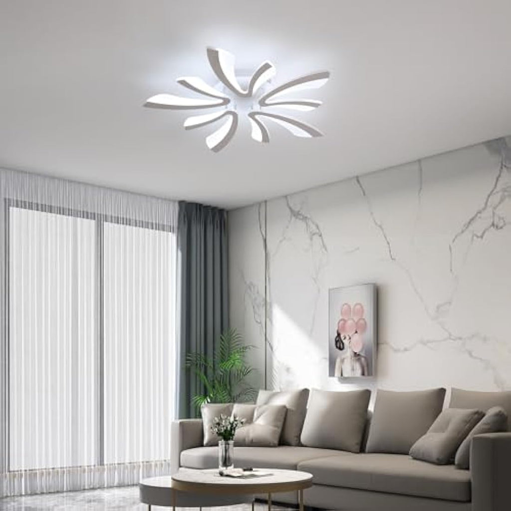 Comely Modern LED Ceiling Light | 50W 6500K Flush Mount Acrylic Lamp