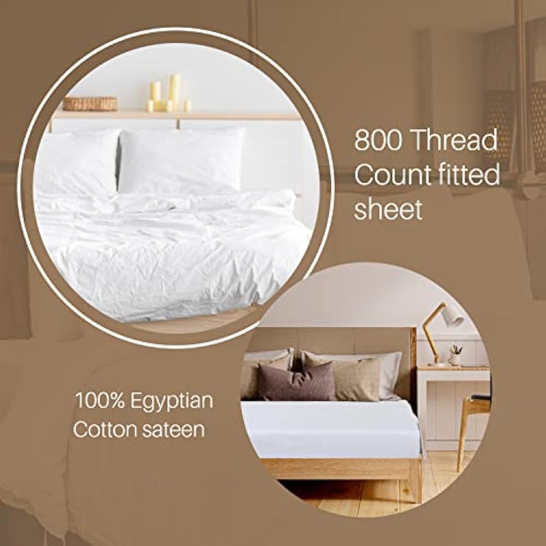 800 Thread Count Egyptian Cotton Housewife Pillowcases - White