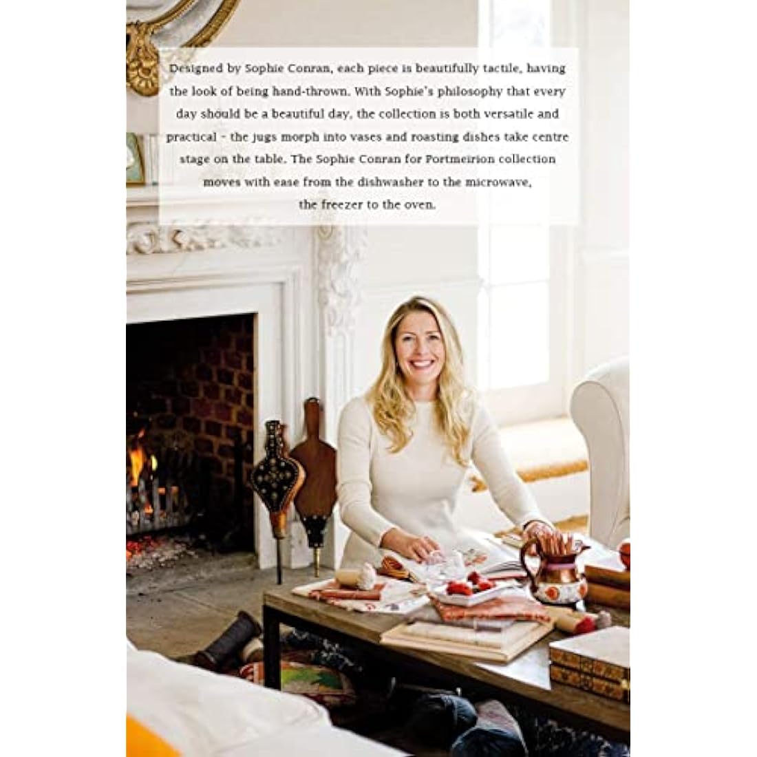 Sophie Conran for Portmeirion Porcelain Tall Mug, White, Set of 4