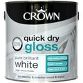 Crown Quick Dry Gloss Paint - Pure Brilliant White - 2.5L Interior/Exterior