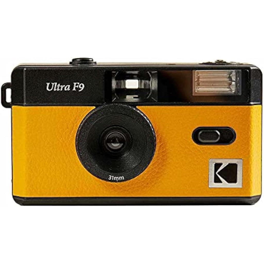 Kodak Ultra F9 35mm Film Camera – Retro Reusable Design with Flash (Yellow)