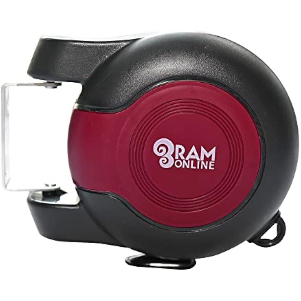 Ram Retractable Clothes Line – 30m Twin Cable Wall Mounted Dryer, Burgundy