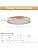 Schindora 36W Wooden LED Ceiling Light | Dimmable Oak Flush Mount 50cm