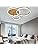 XEMQENER Modern LED Ceiling Light | 57W Gold Flush Mount Chandelier