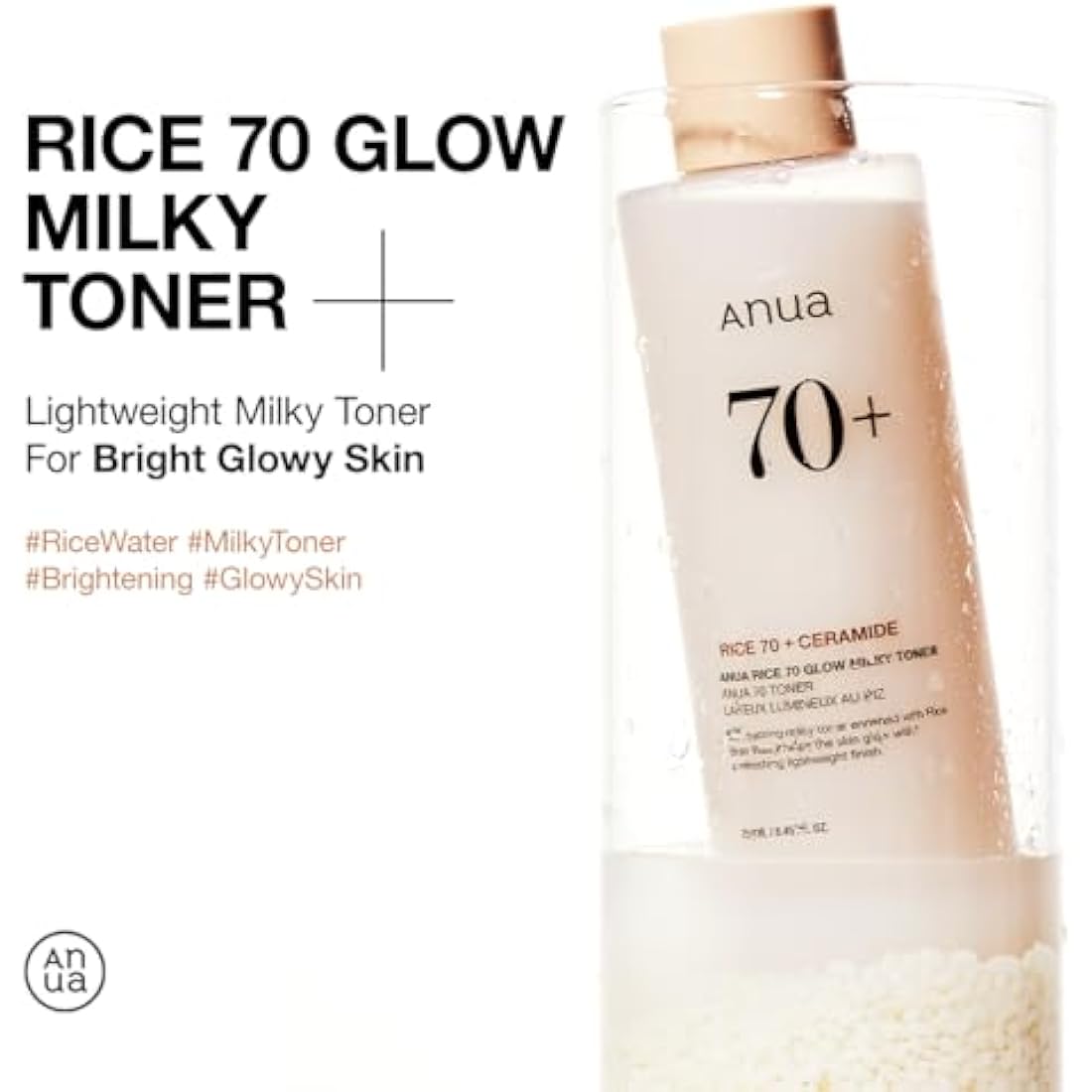 ANUA Rice 70 Glow Milky Toner – Brightening & Hydrating K-Beauty (250ml)