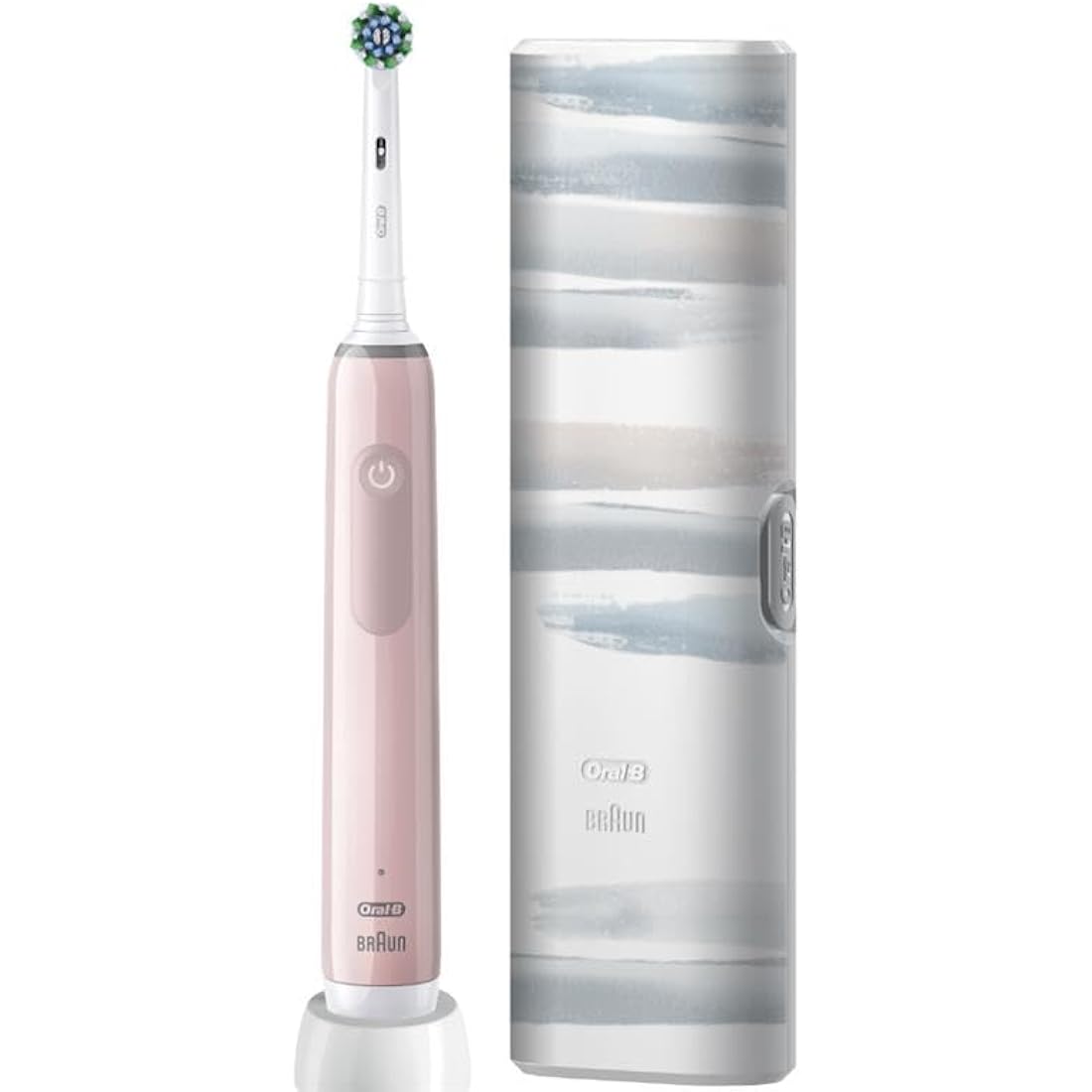 Oral-B Pro 3 Electric Toothbrush with Travel Case & 3 Modes – Pink