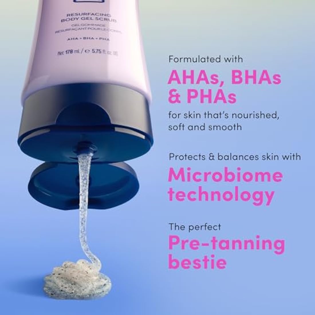 Coco & Eve Resurfacing Body Gel Scrub – AHA & BHA Exfoliator (170ml)