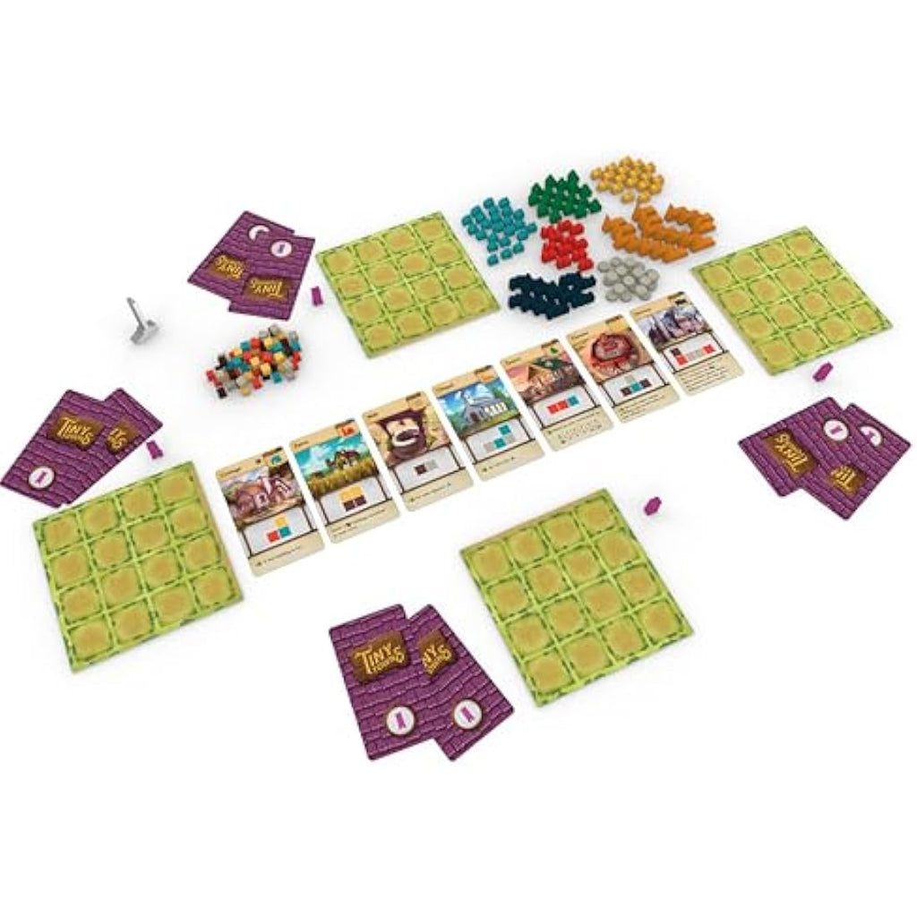 AEG Tiny Towns Board Game – Strategic Resource Management for 1-6 Players