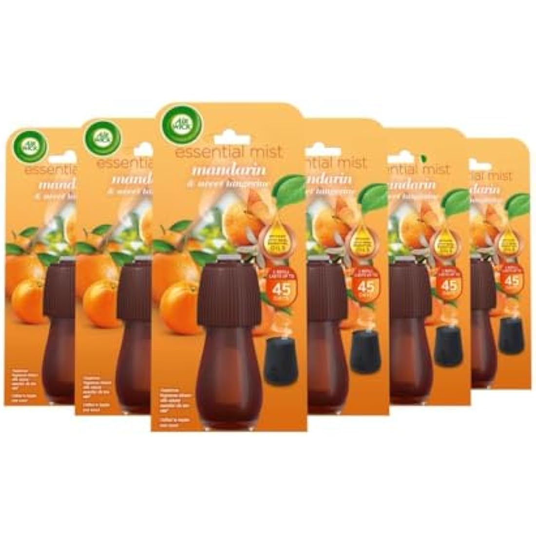 Air Wick Essential Mist Refills | Mandarin & Sweet Orange | 6 x 20ml