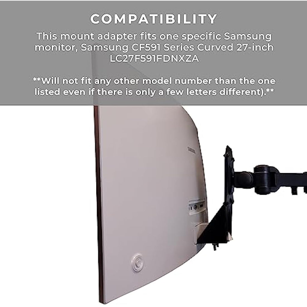 HumanCentric VESA Mount Adapter for Samsung CF591 27-inch Curved Monitor