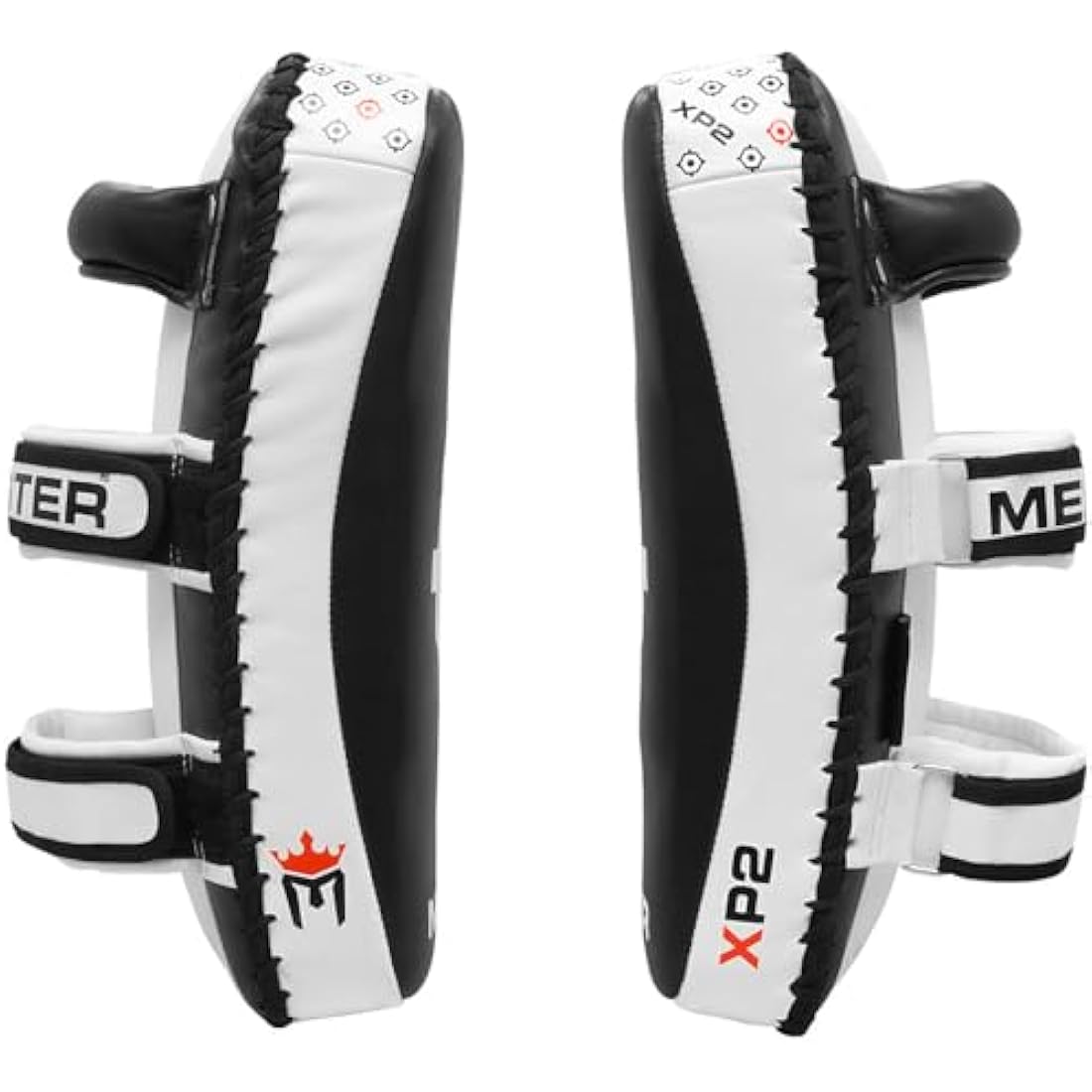 Meister XP2 Curved Thai Pads - Premium Cowhide Leather MMA Kickboxing