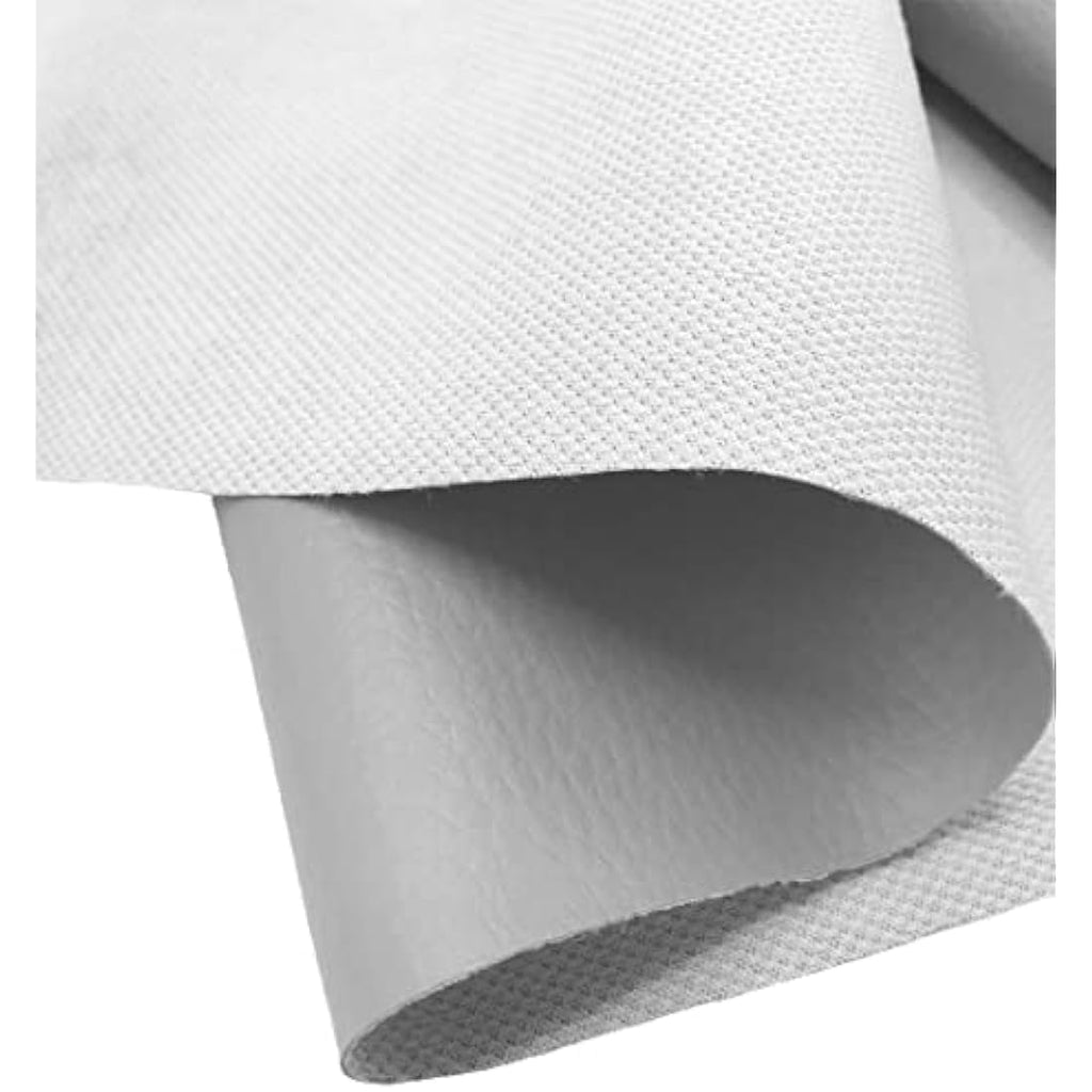 A-Express Grained Faux Leather Fabric | Heavy Duty Upholstery - Light Slate