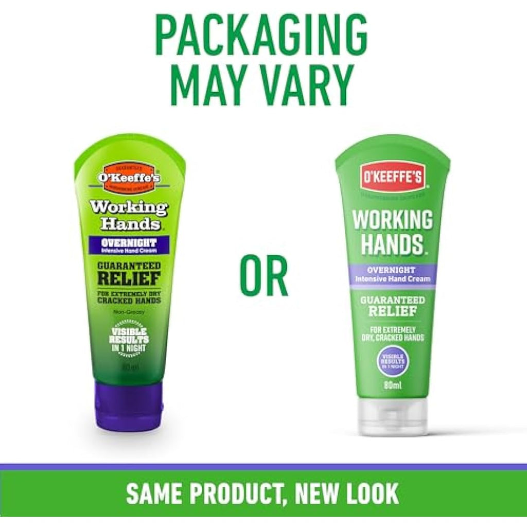 O'Keeffe's Working Hands Overnight Repair Hand Cream 80ml (5 Pack)