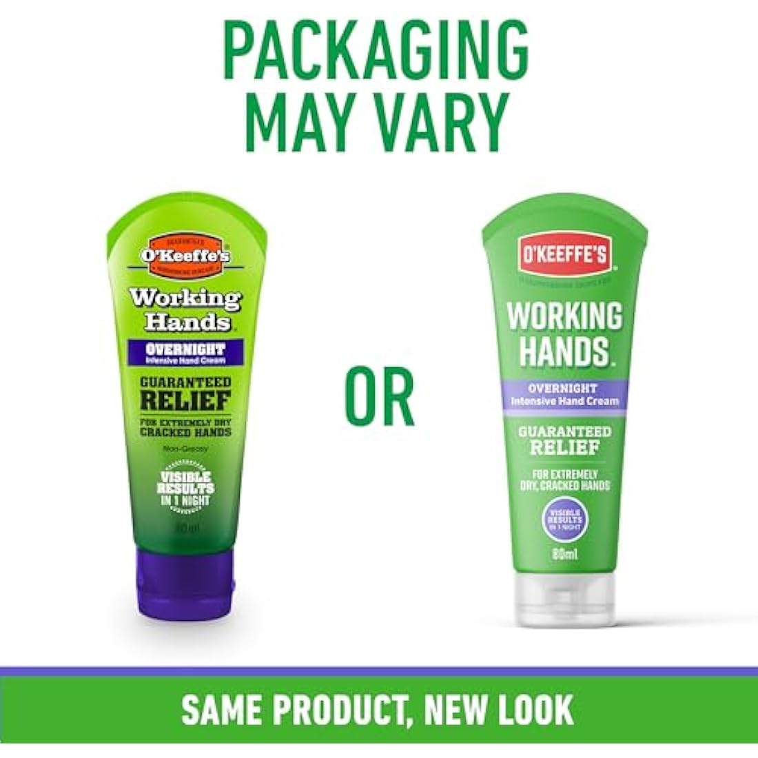 O'Keeffe's Working Hands Overnight Repair Hand Cream 80ml (5 Pack)