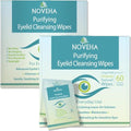 NOVEHA Eyelid & Lash Wipes | Hypochlorous Acid Cleanser | 120 Count