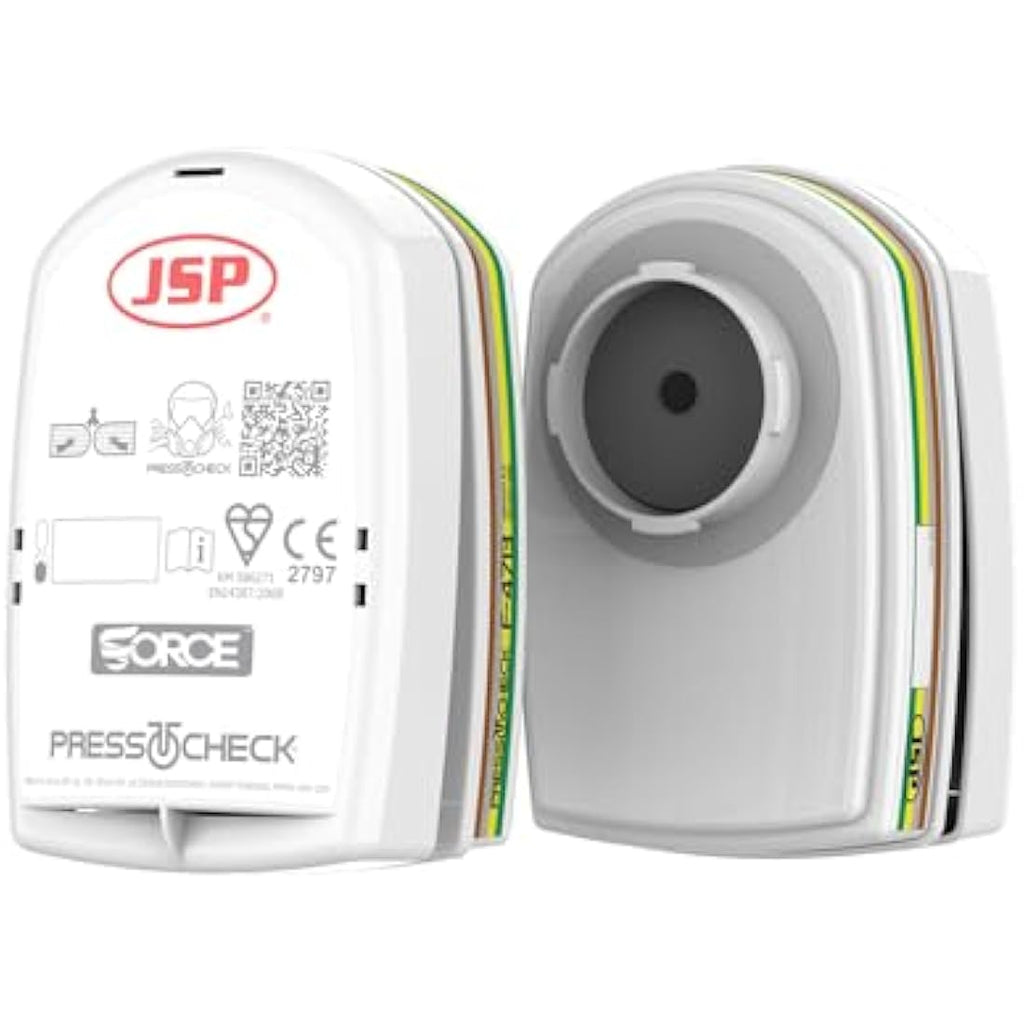JSP PressToCheck ABEK1 P3 Respirator Filters - Set of 2 (BMN750-000-600)