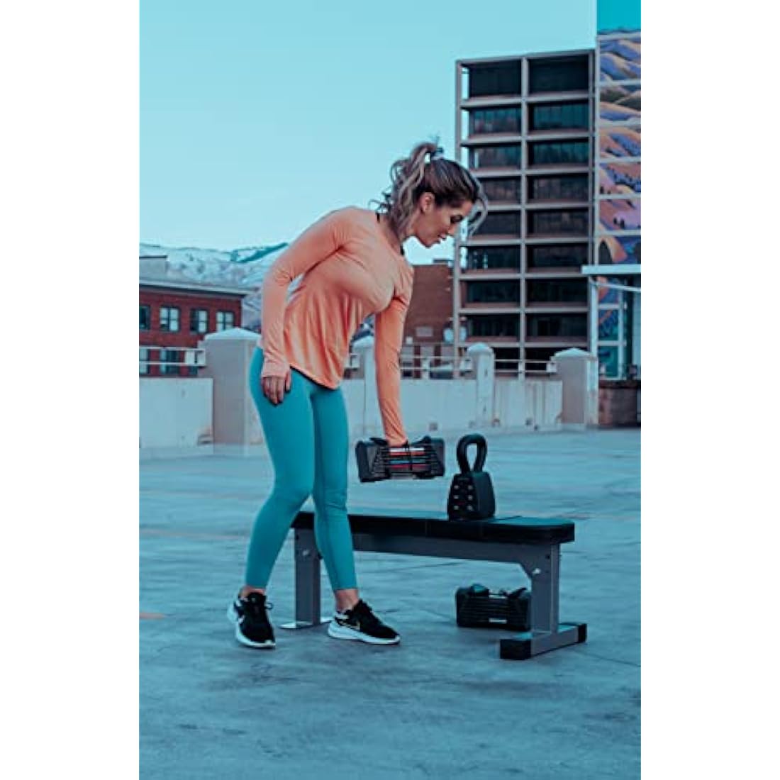 PowerBlock Travel Bench – Foldable Adjustable Incline Decline Weight Bench