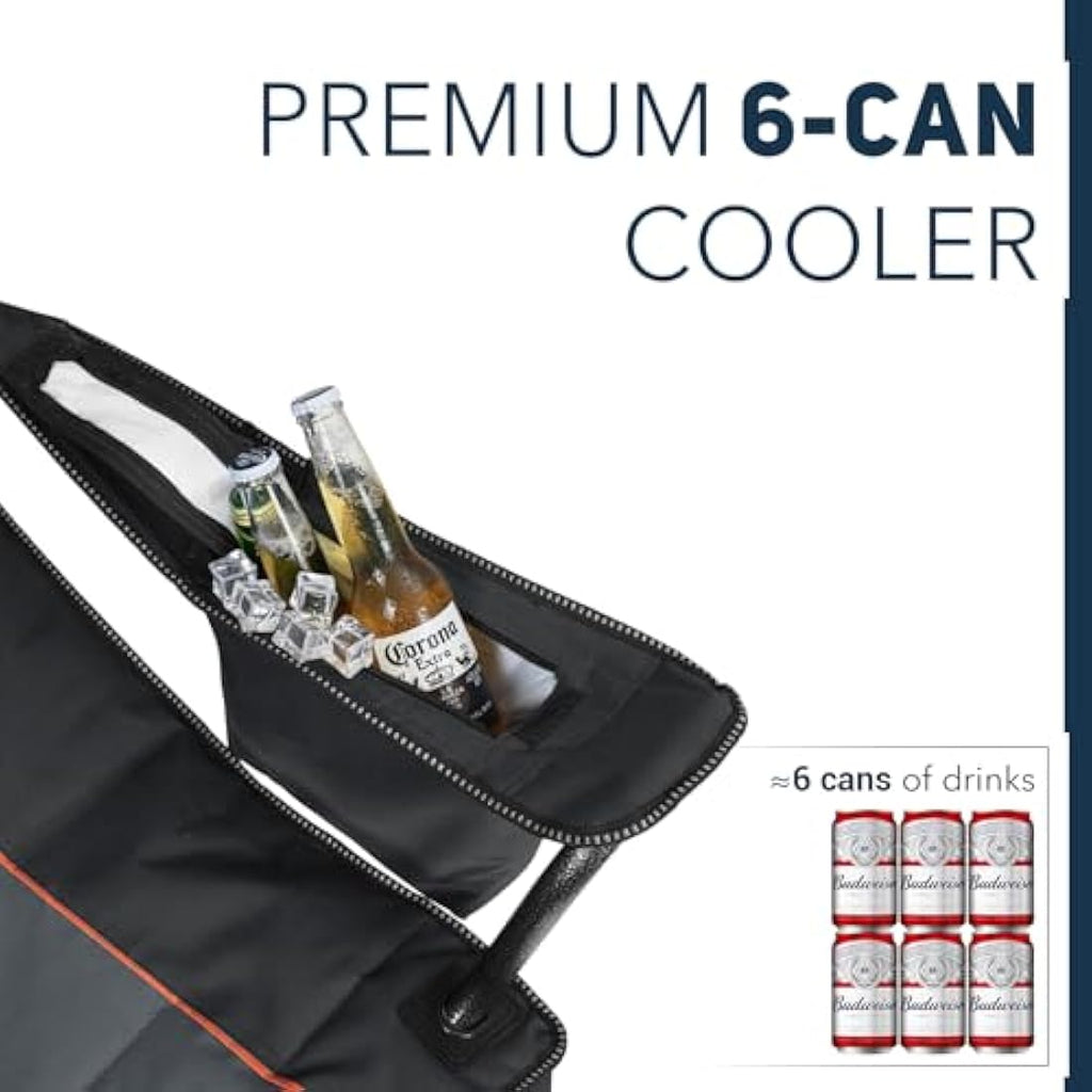 Overmont Oversized Heavy Duty Camping Folding Chair with Cooler Bag