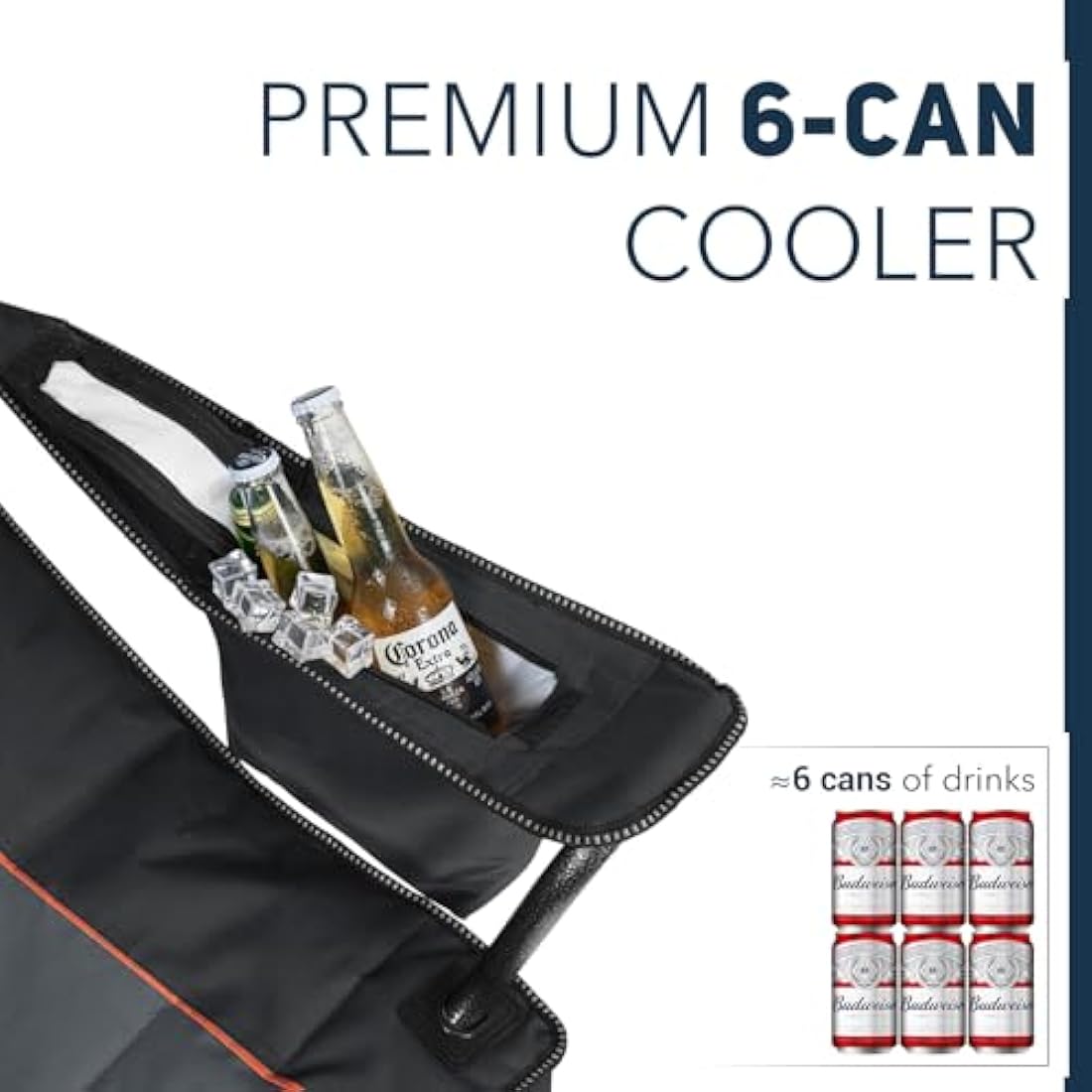 Overmont Oversized Heavy Duty Camping Folding Chair with Cooler Bag