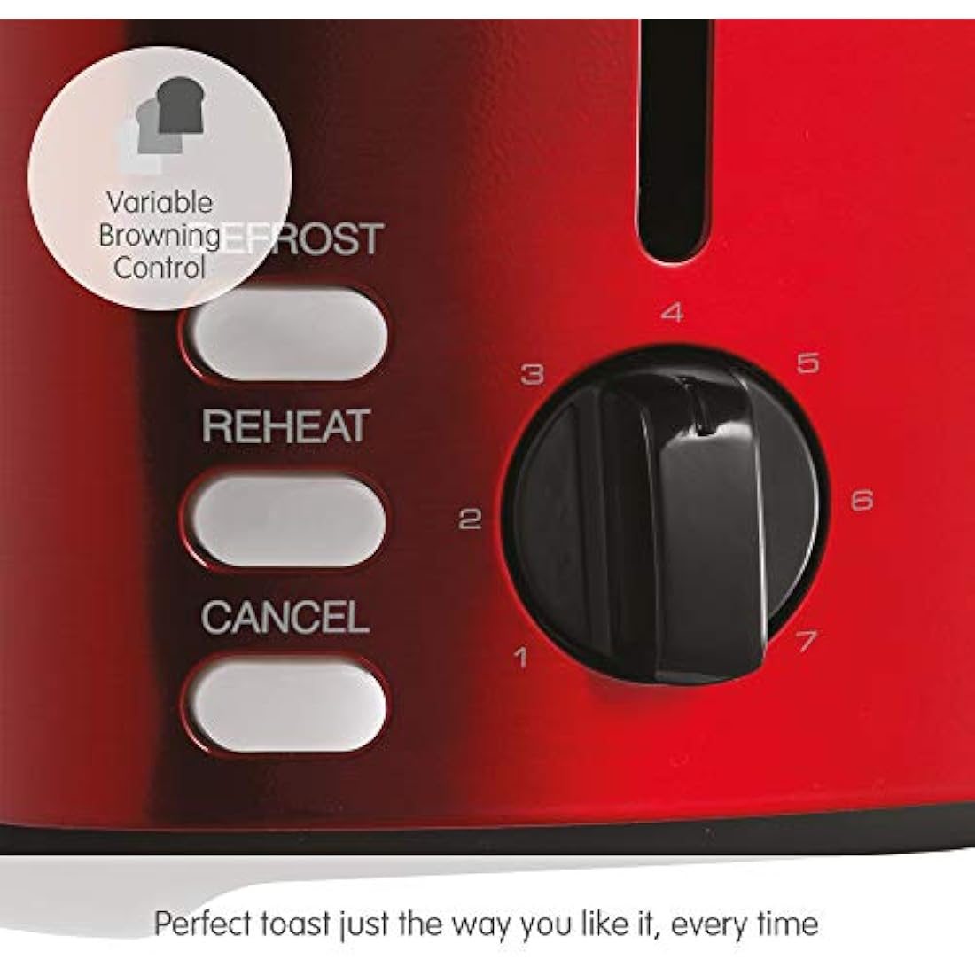 Morphy Richards Equip 2-Slice Toaster – Red Stainless Steel – 222066