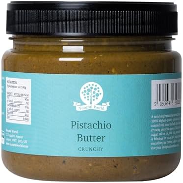 Nutural World Crunchy Pistachio Butter – 100% Pure & Vegan (1kg)