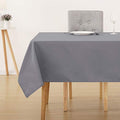 Deconovo Grey Oxford Tablecloth - Water Resistant Polyester, 54x79in