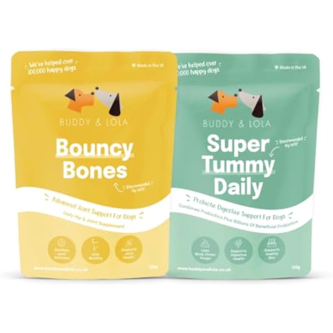 Buddy & Lola Dog Joints & Tummy Bundle | Probiotic Powder & Glucosamine