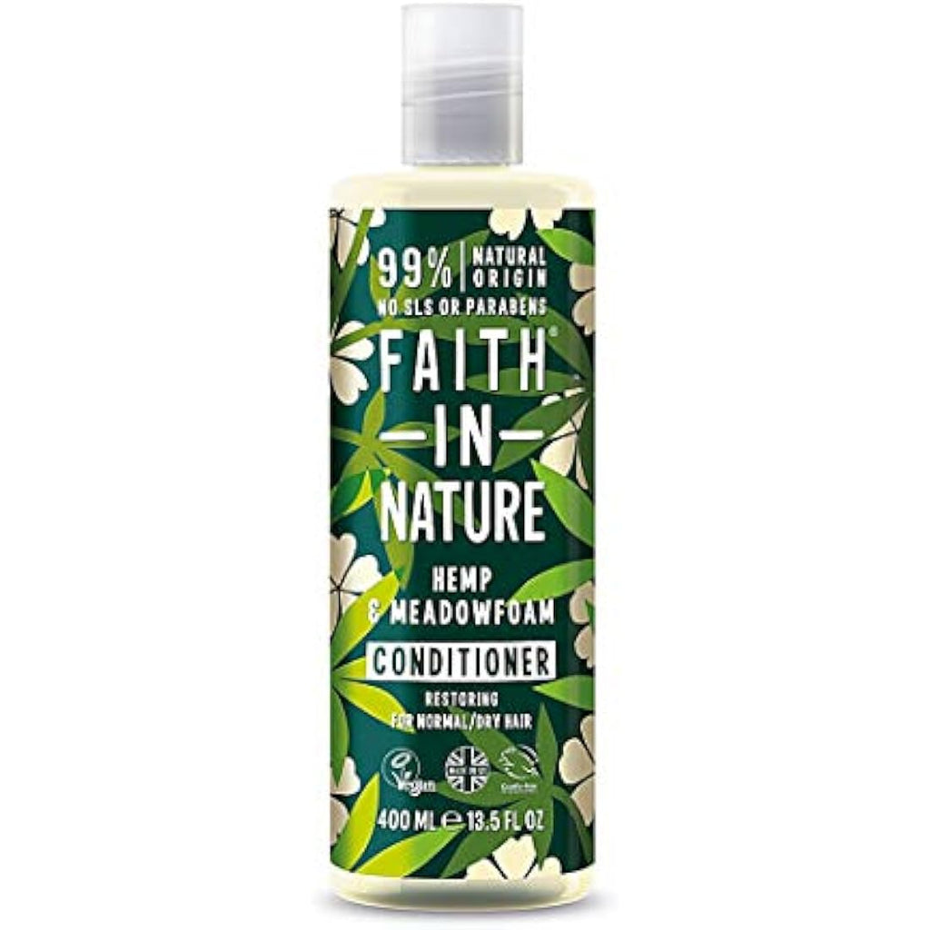 Faith in Nature Hemp & Meadowfoam Conditioner | Natural & Vegan Hair Care