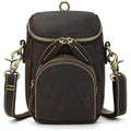 Jolof Store Mens Genuine Leather Waist Bag - Small Crossbody Leg Pouch