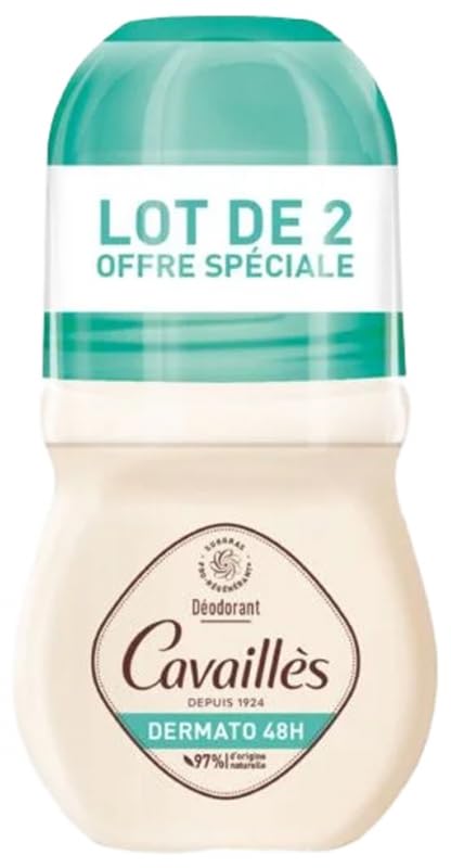 Rogé Cavaillès Dermato Deodorant Roll-On for Sensitive Skin – 2 x 50ml