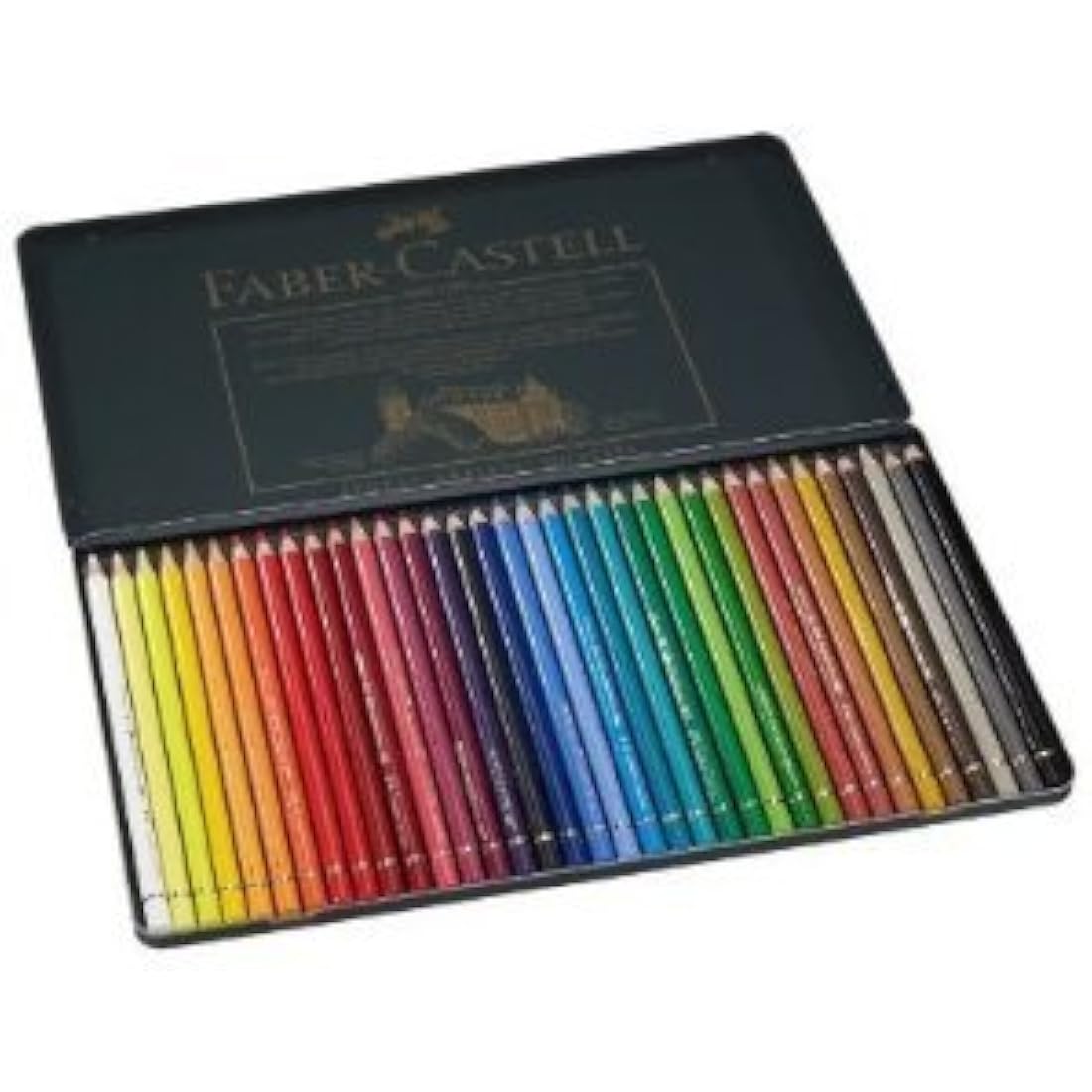 Faber-Castell Polychromos Artist Colored Pencils - 36 Metal Case Set