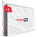 Wrappybag Single Mattress Bag for Moving - Waterproof Storage Case - 2 Pack