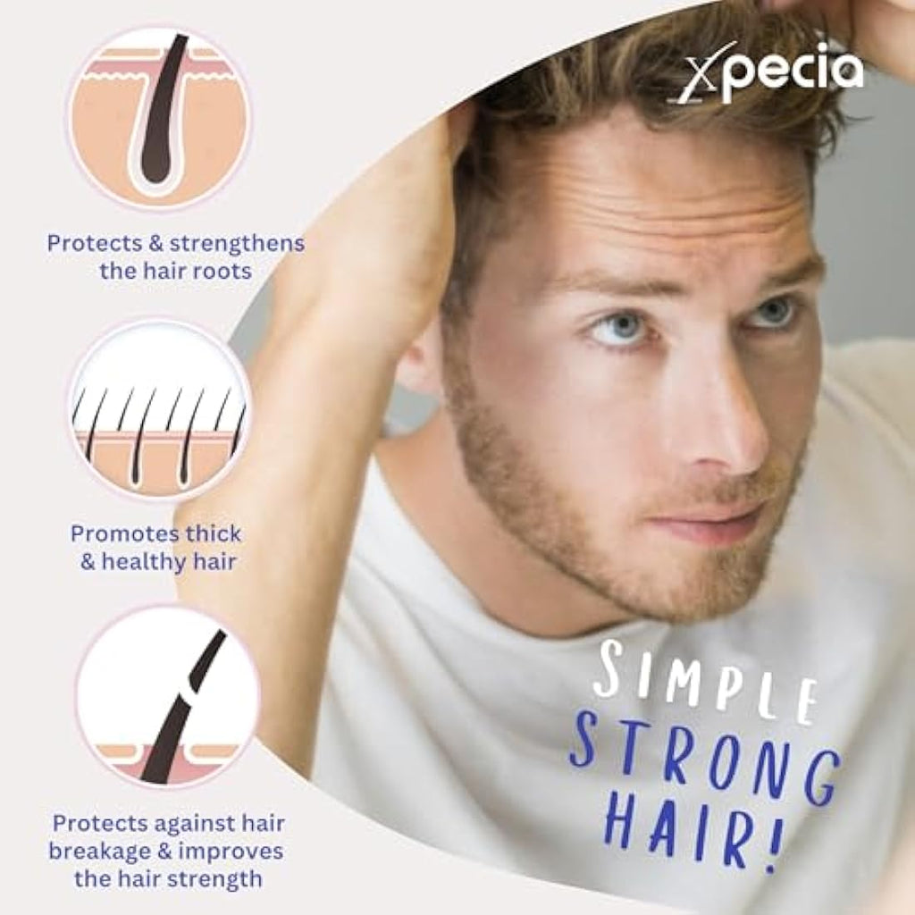 Xpecia for Men DHT Blocker Hair Growth Supplement - 180 Tablets