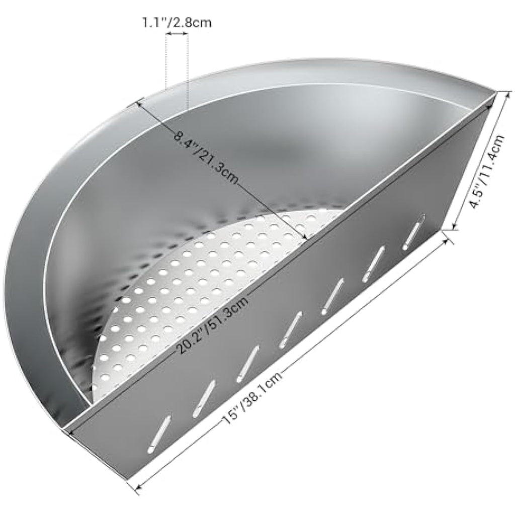 Stainless Steel Charcoal Basket for 22-26" Kettle Grills