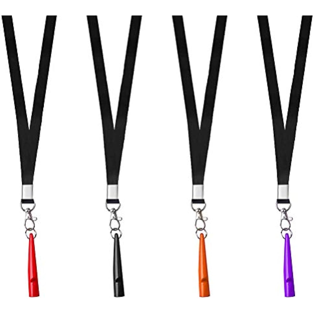 4 Pcs Professional Dog Whistles with Lanyard for Training